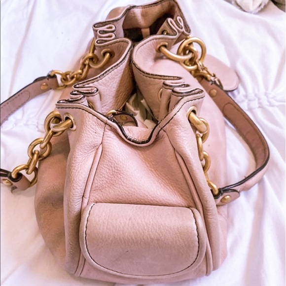Vintage Pink Leather Juicy Couture Hobo Bag - Picture 2 of 5